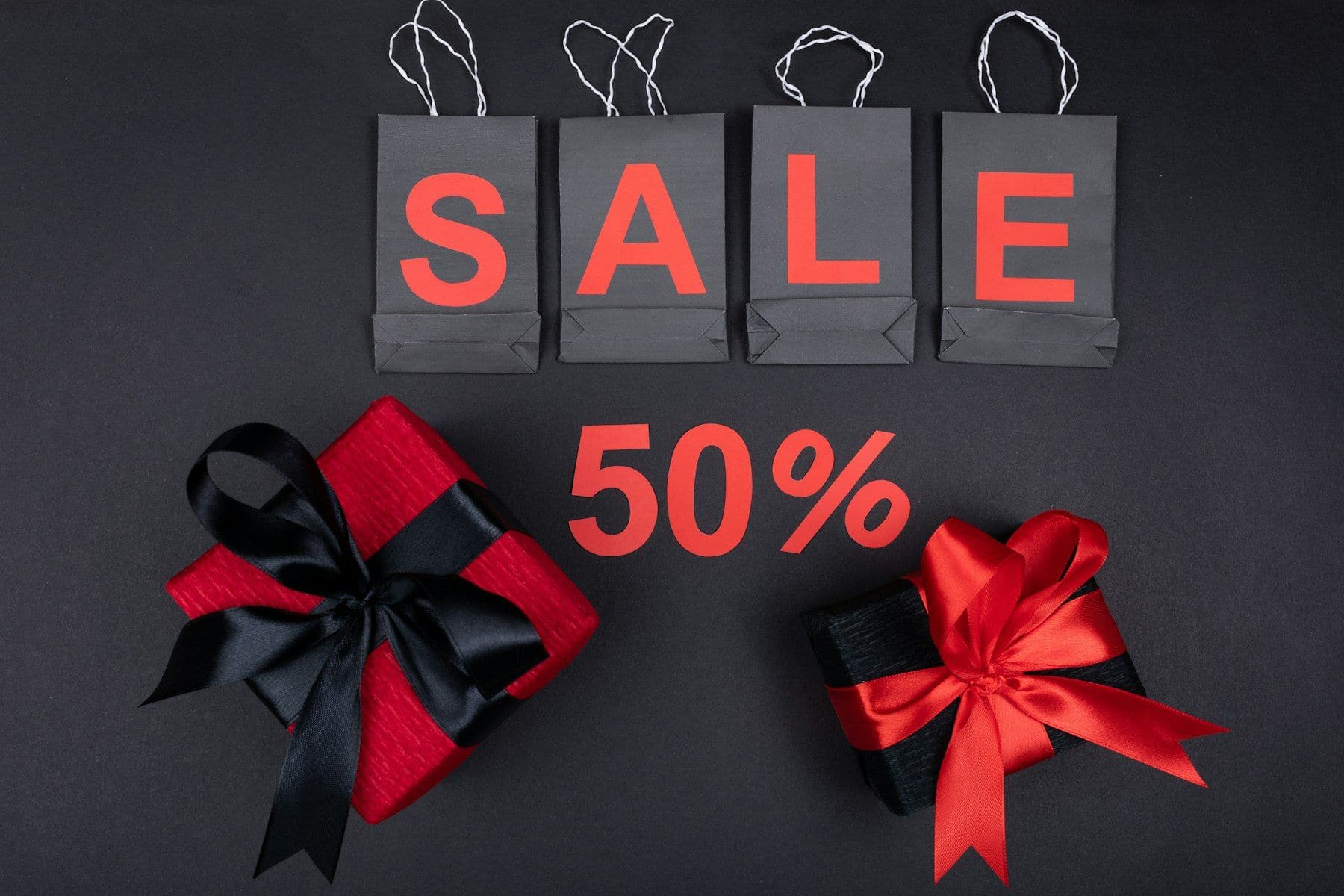 Sale promotion signage for a seasonal campaign