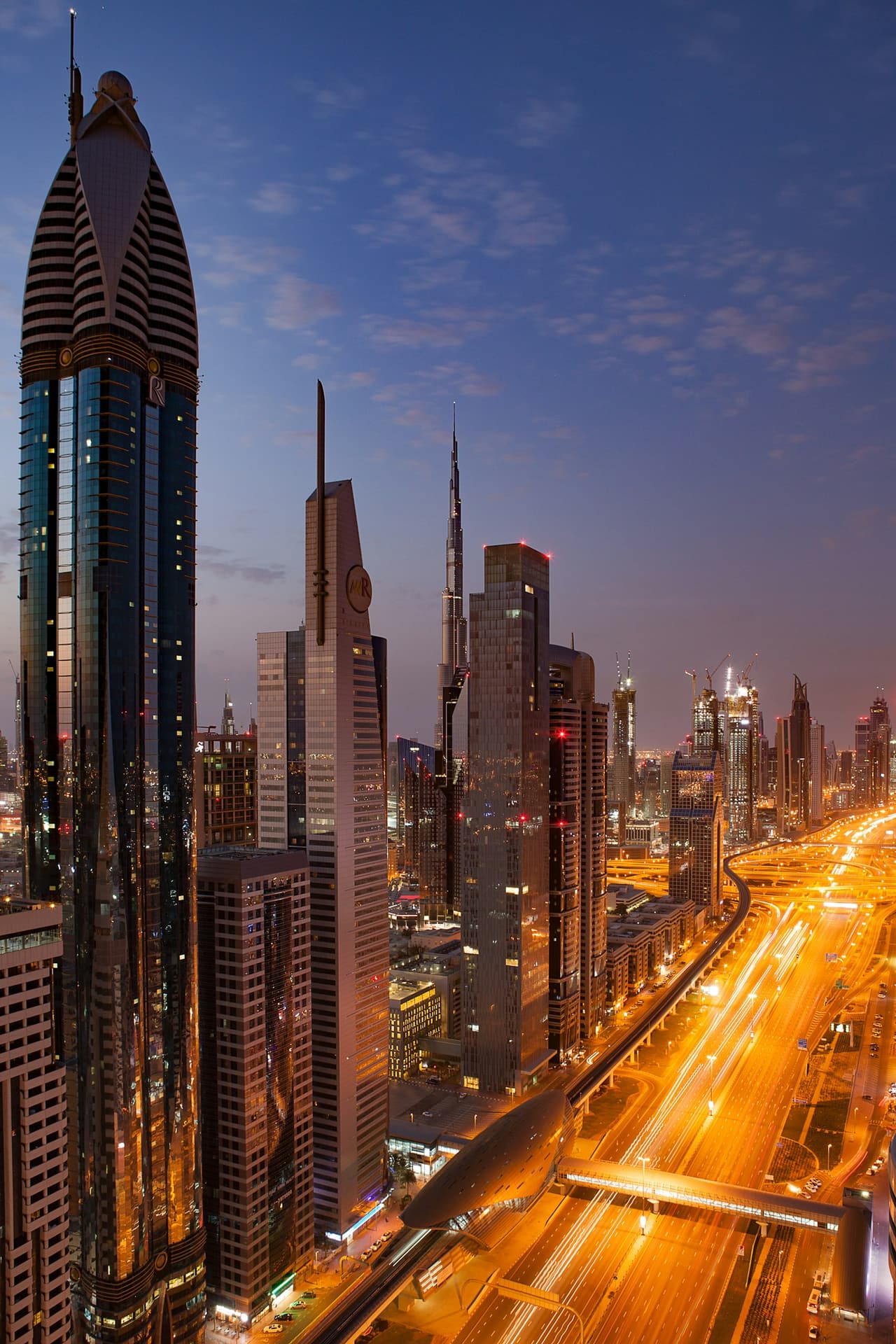 Dubai Marina waterfront residential towers